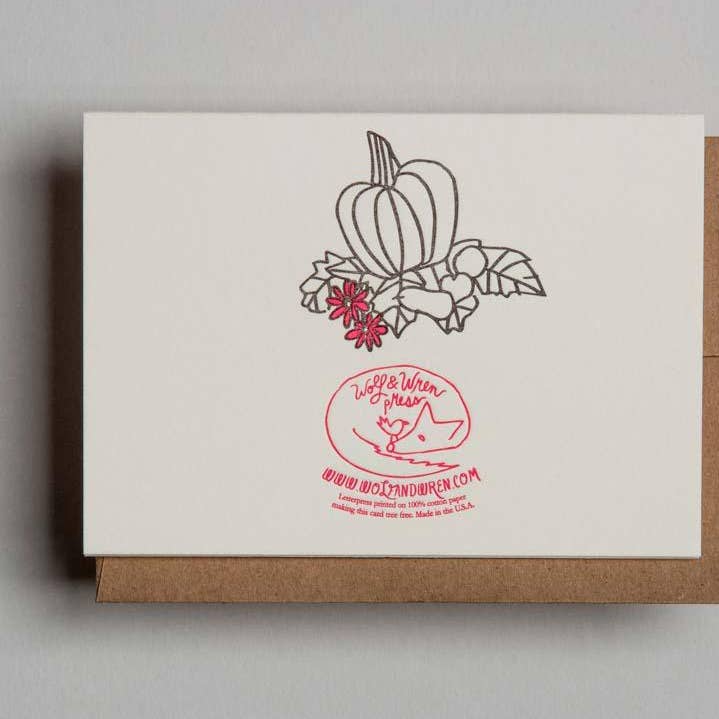 Wolf & Wren Press - Wholesale Stationery/Notecard Set - Cornucopia Thanksgiving Boxed Set2