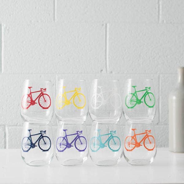 Vital Industries - Wholesale Wine Glass - Bicycle Stemless Wine Glasses