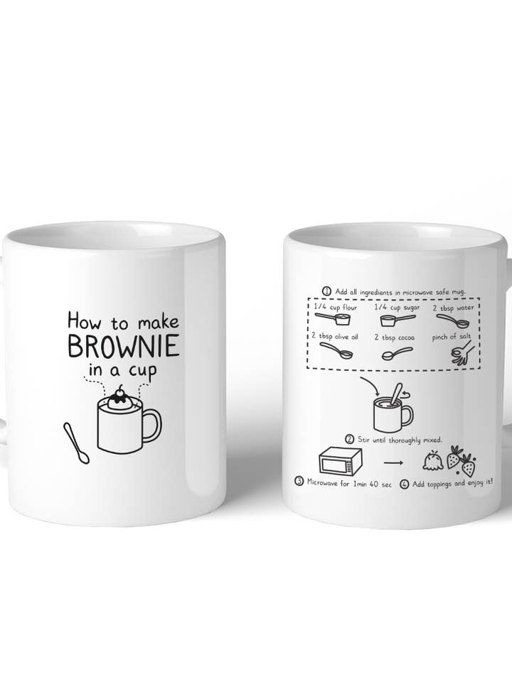How to Make Brownie in a Cup Coffee Mug for wholesale by 365 In Love