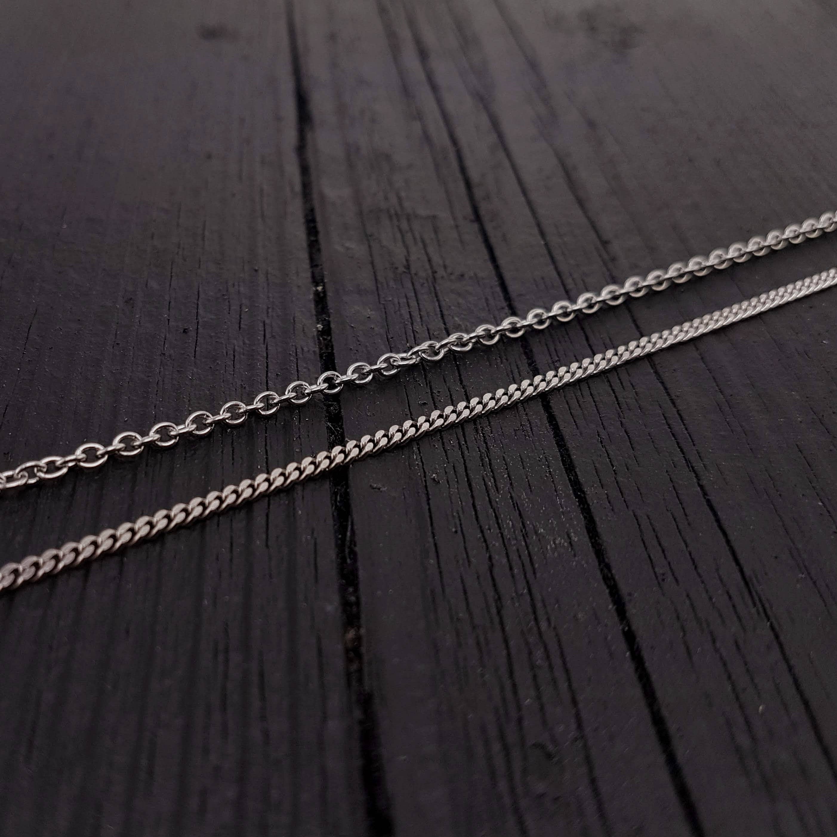 Moon Raven Designs - Wholesale Link & Chain Necklace - 18" Sterling Silver Chain - Upgrade2