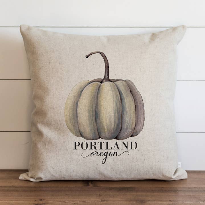 Housse de coussin personnalisée Pumpkin Style 1 pour la vente par Porter Lane Home