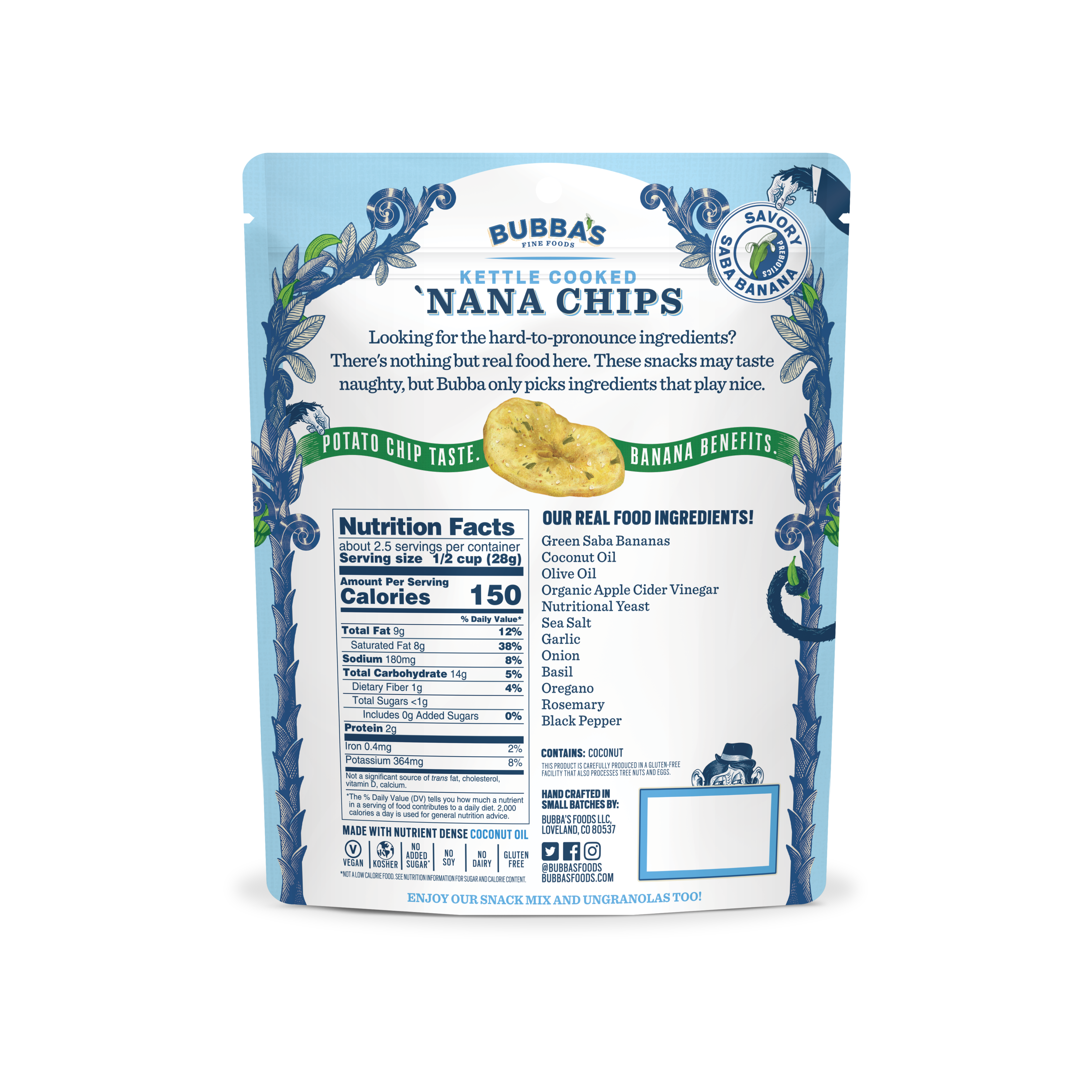 Awakened Foods - Wholesale Chips - B. Fine Grand Garlic Parm Kettle Cooked Nana Chips3