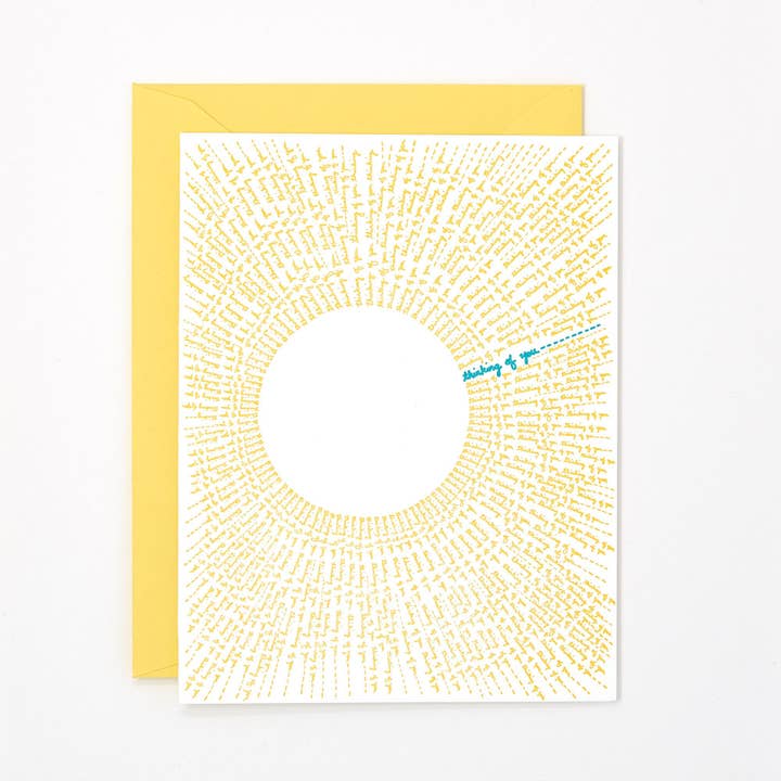 Thinking of You Eclipse - Thinking of You Greeting Card for wholesale by Helen Edna