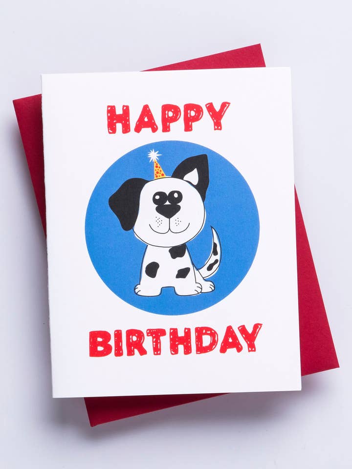 Puppy Birthday Card - kid greeting card boys or girls for wholesale by Richie Designs