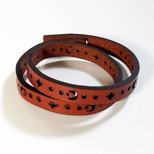 Moon & Stars Double Wrap Bracelet for wholesale by GioGio Design