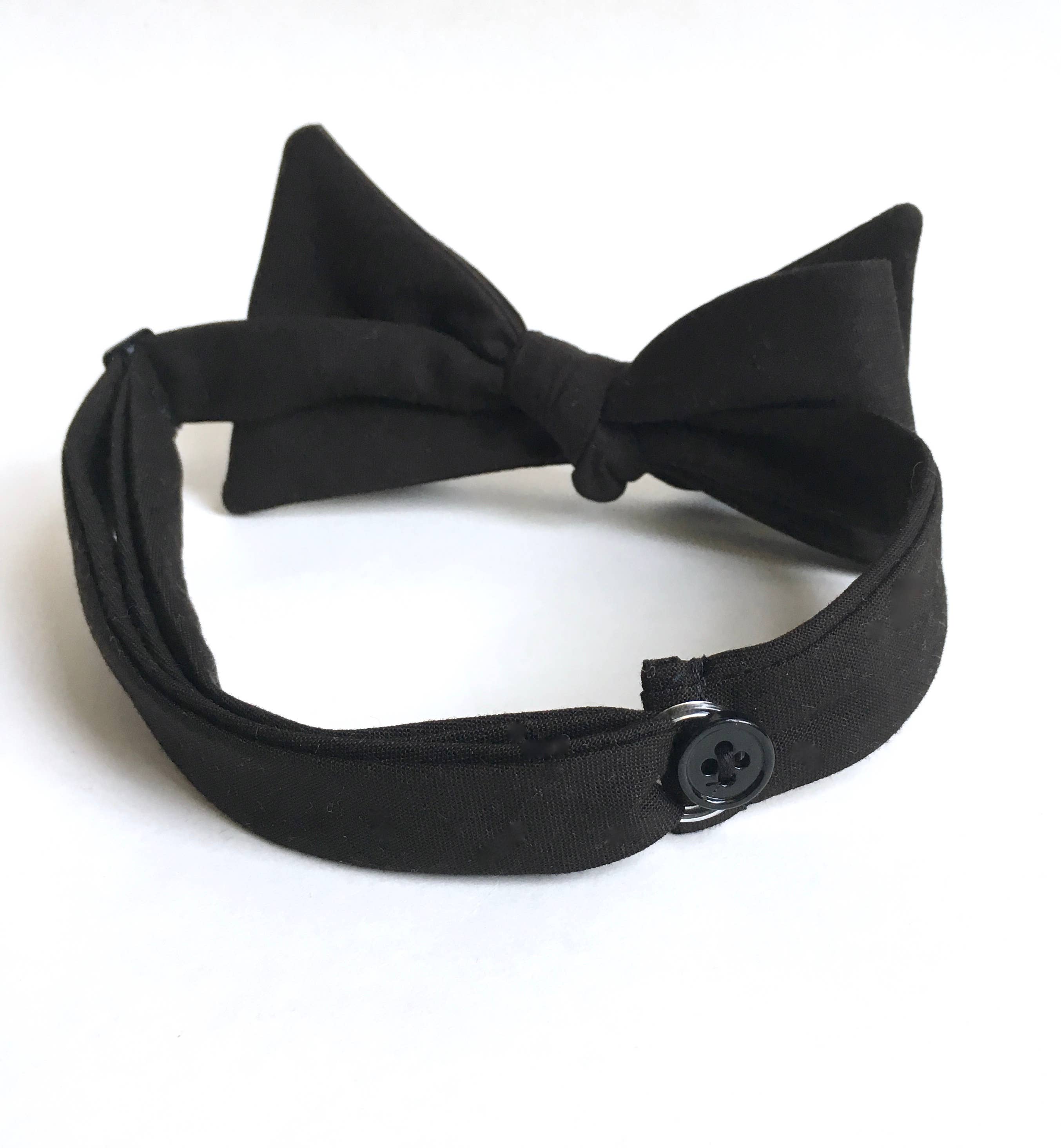 Lindsay Brook Designs - Wholesale Bow Tie - Men's - Black Cotton Bow Tie1