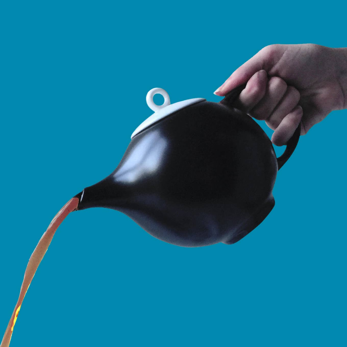 Eva  Teapot - Black Stoneware for wholesale on Faire4