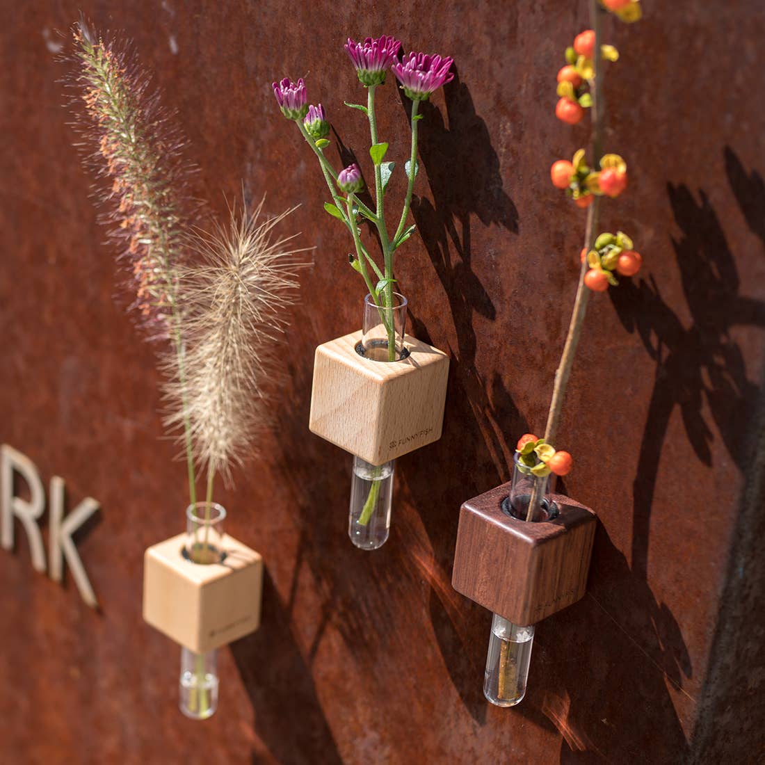 FUNNYFISH - Wholesale Vaas - Smart Magnet Vaas - Kubussen (Gemengd, set van 3)4