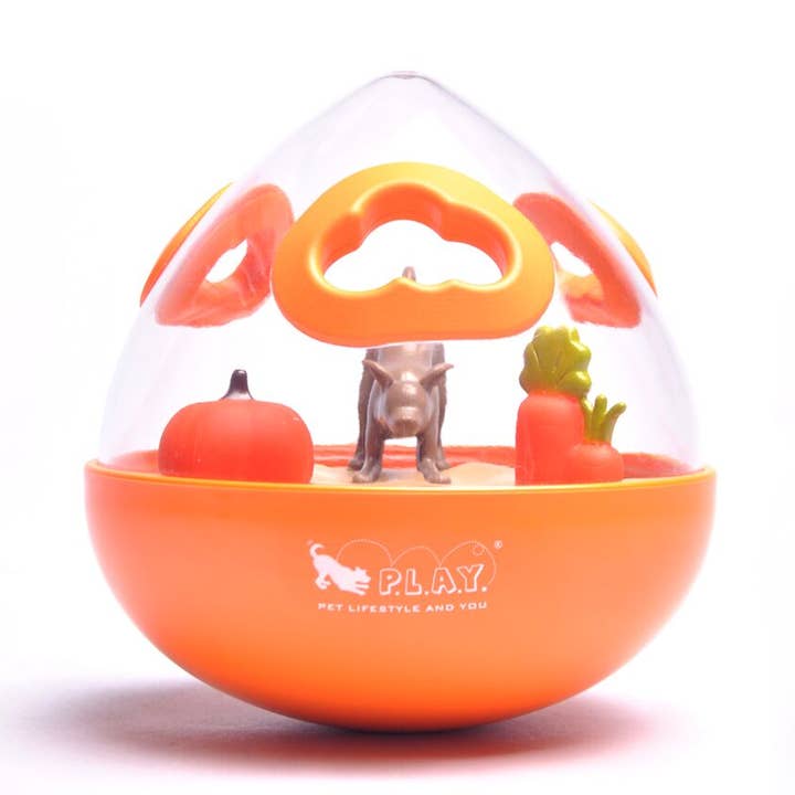 Wobble Ball 2.0_Orange for wholesale by P.L.A.Y. Pet Lifestyle and You