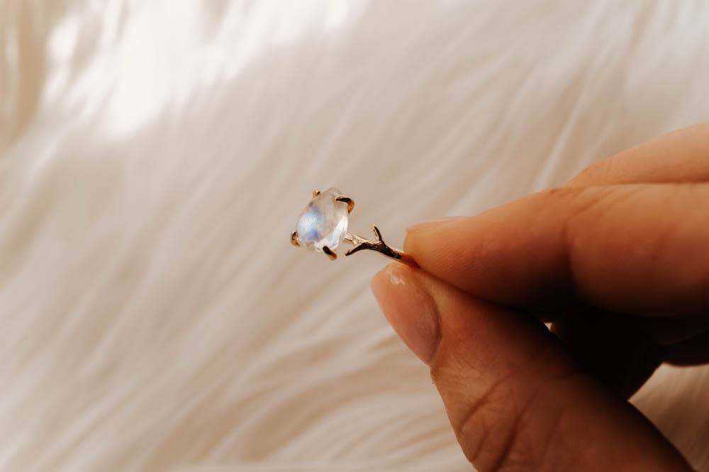 Wander + Lust Jewelry - Wholesale Single Stone/Solitaire Ring - Gold Everly Ring2