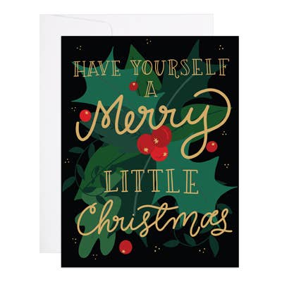 Merry Little Christmas - Carte de Noël pour la vente par 9th Letter Press