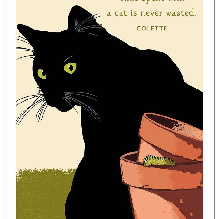 Studio Eleven Papers - Wholesale Birthday Card - Black Cat Birthday Card