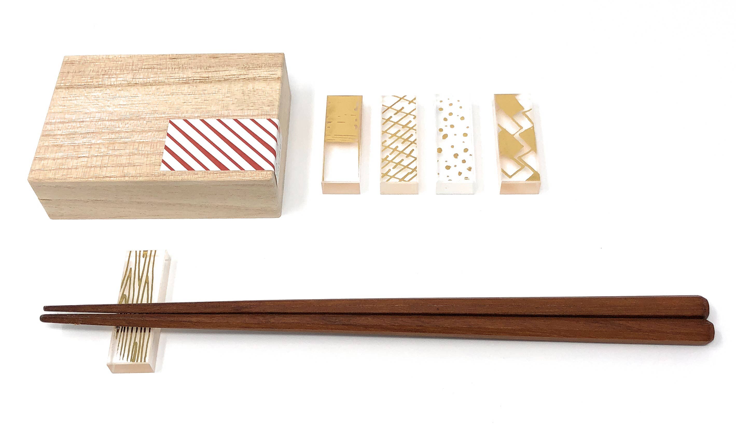 COEL Inc. - Wholesale Spoon Rest - Chopstick/Cutlery Rest Japanese Gift (Set of 5) - Haku C3