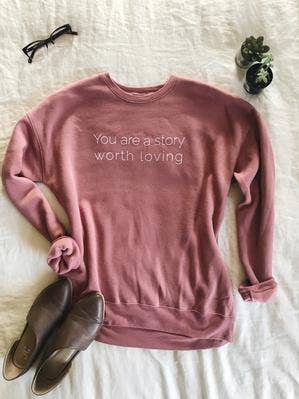 Mauve Sweatshirt for wholesale by You are a Story Worth Loving