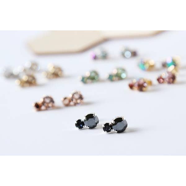 Sterling Silver pläterad Tvåfärgad Swarovski dubbar för wholesale av Acute Designs