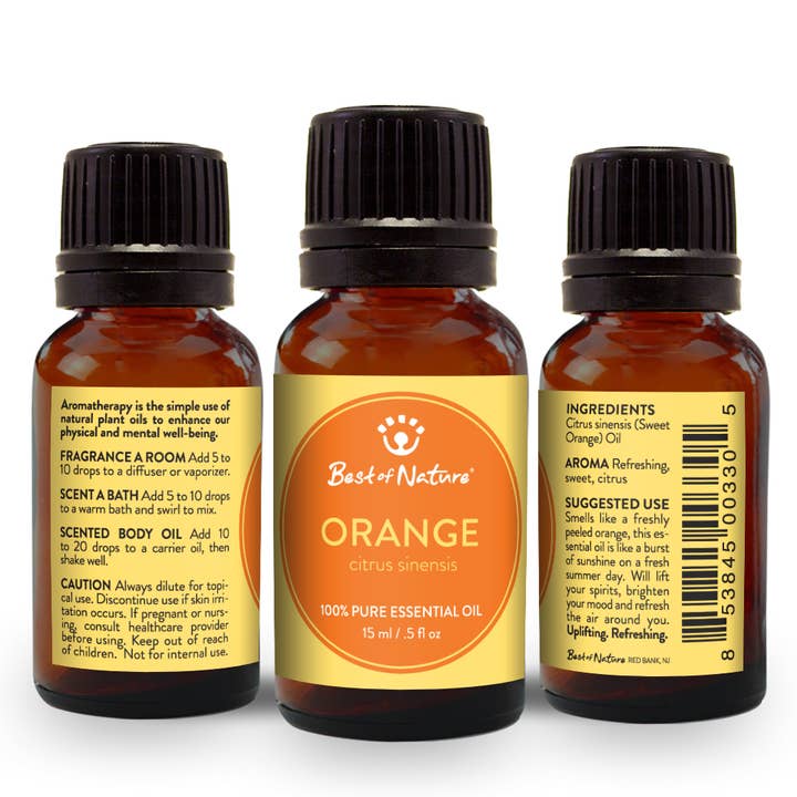 Best of Nature - Wholesale Essential Oil - Sweet Orange Essential Oil, 100% Pure - 15ml / 100ml4
