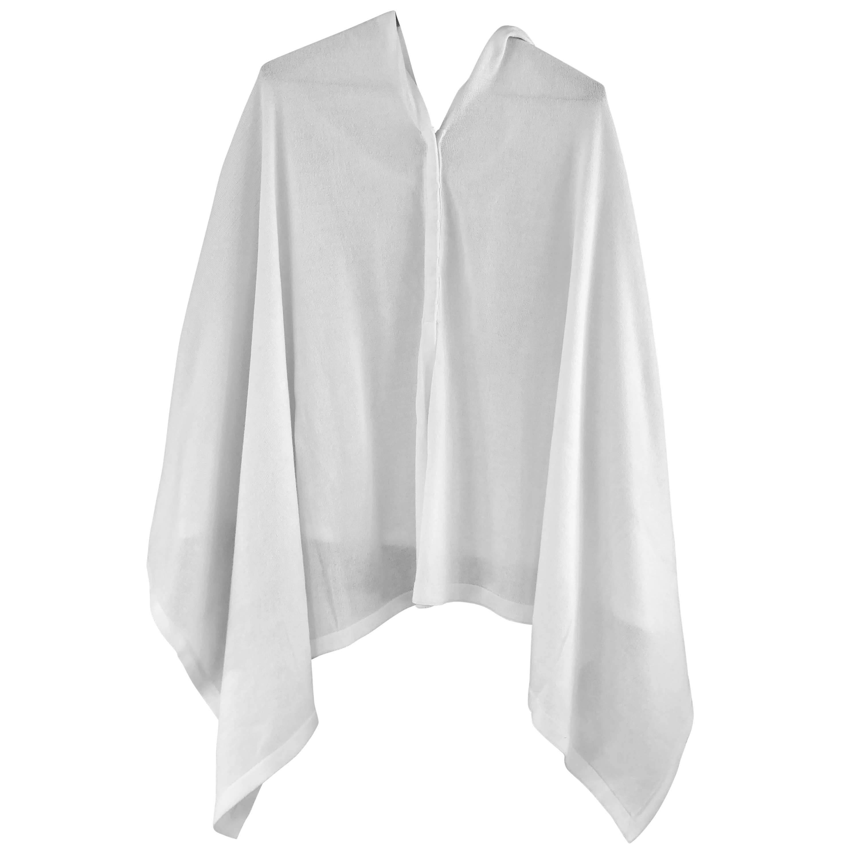 Chloe & Lex - Wholesale Poncho - Women's - Shoulder Snap Poncho White0