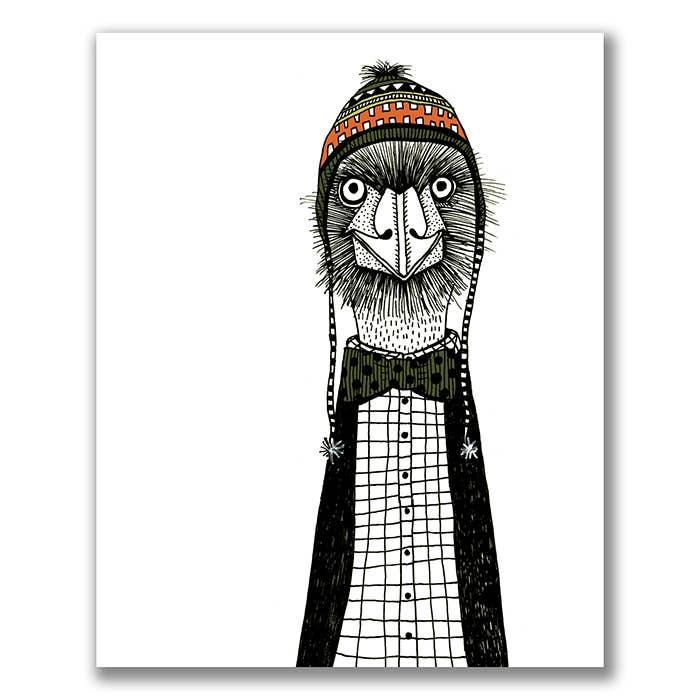 Emu met een print van skihoed voor wholesale door Sloe Gin Fizz