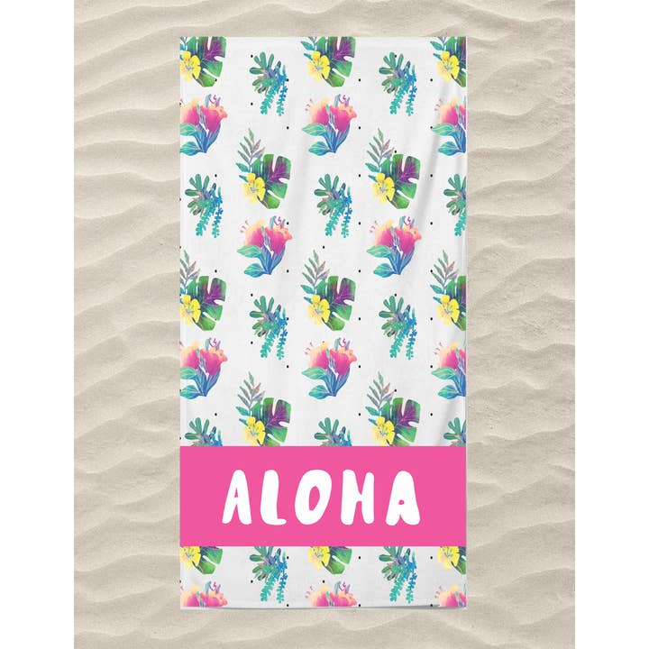 Beach Flat Tropical Flower - Aloha for wholesale by Personalize2