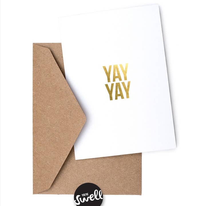 Swell Made Co. - Wholesale Everyday Greeting Card - Yay yay Card