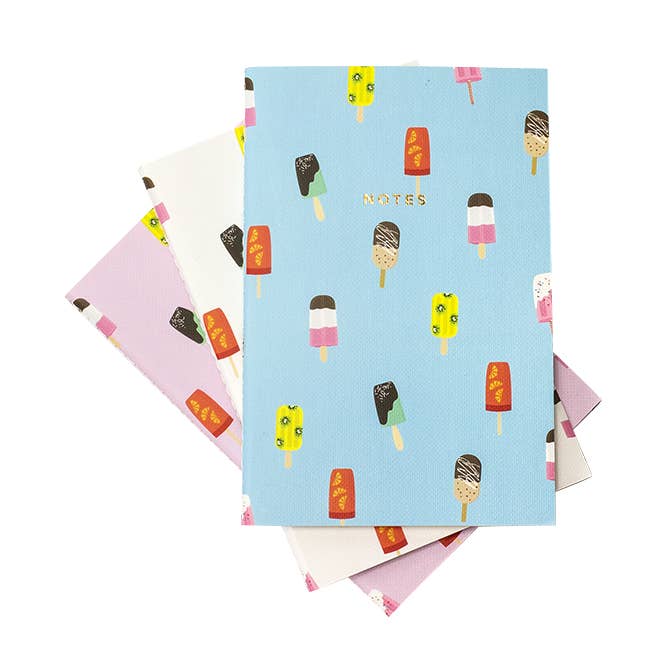 Mini Popsicle Pattern Notebook for wholesale by Hadron Epoch Design Studio