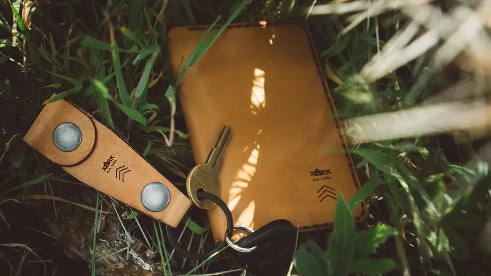 Saddle Tan Key Chain - leather goods for wholesale on Faire1