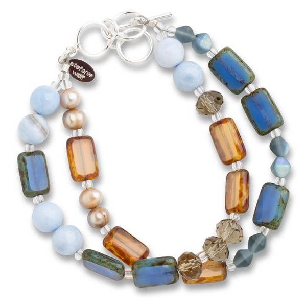 Montana Medley 2-Strand Bracelet for wholesale by Stefanie Wolf Designs