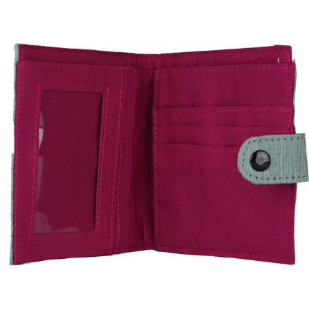 Malia Designs - Wholesale Wallet - Women's - Elephant Square Wallets - Slim Vegan Wallet - Fabric Wallet12