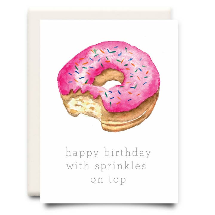 Sprinkles on Top | Birthday Greeting Card for wholesale by Inkwell Cards