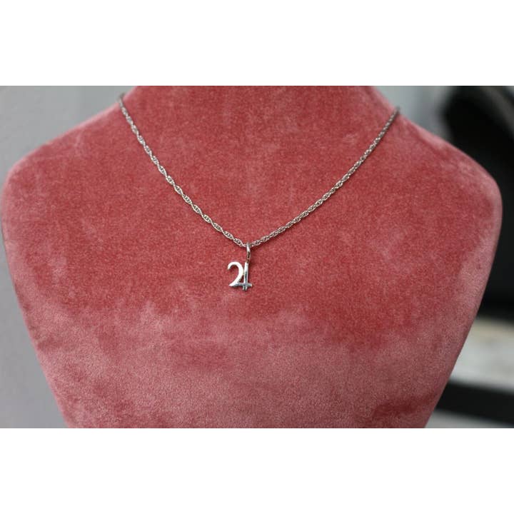 Sofia Ramsay - Wholesale Pendant/Charm Necklace - Planet Symbol Dainty Charm Necklaces in Sterling Silver4