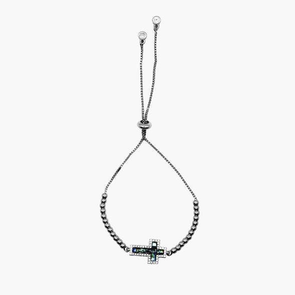 Silver Chain Cross Bracelet for wholesale by Mia Accessories