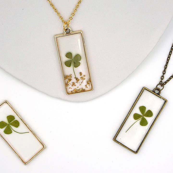 The Pretty Pickle - Vendita all'ingrosso Collana con ciondolo/pendaglio - Collana Quadrifoglio - Bronzo Antico3