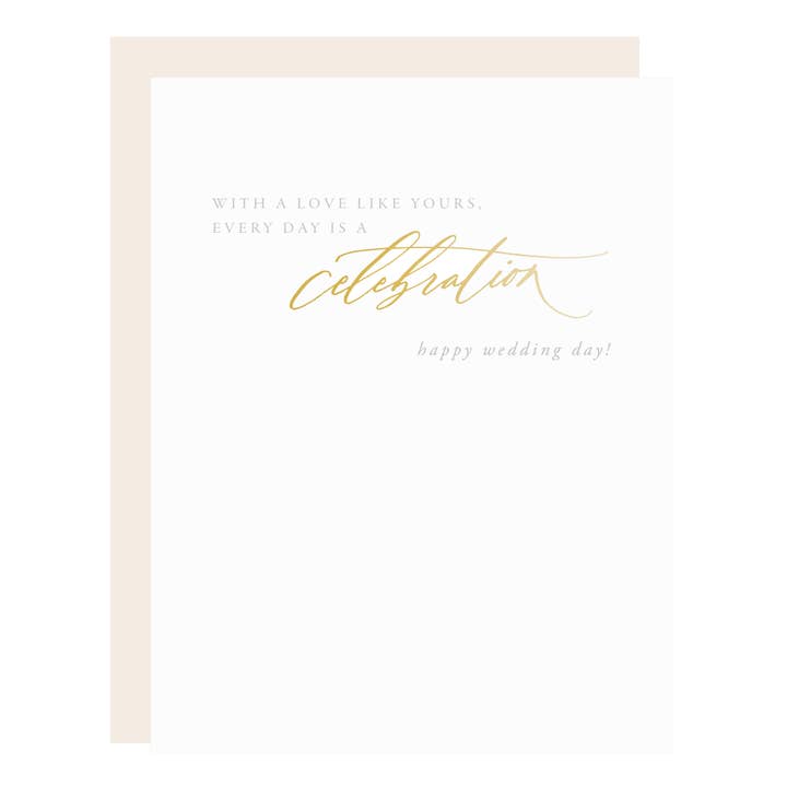 Every Day a Celebration Card for wholesale by Little Well Paper Co.