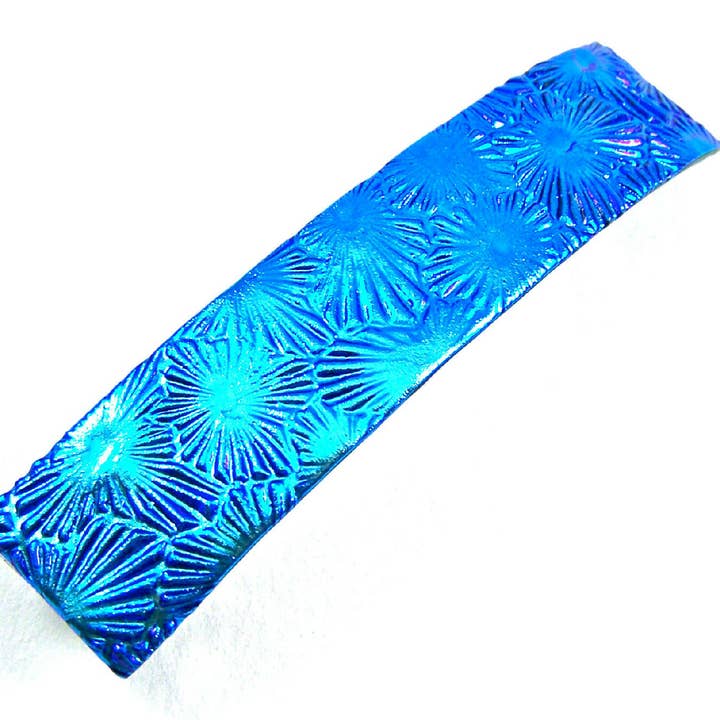Glass Town USA – Travessão para cabelo - Mulher por atacado – Barrettes de vidro dicróico florentino tamanho grande8