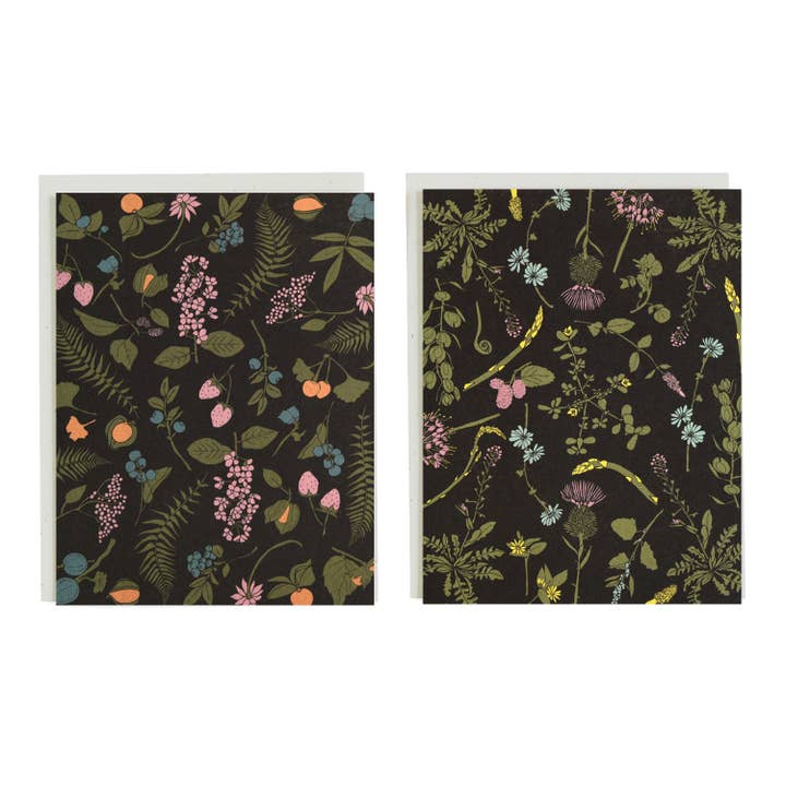 June & December - Wholesale Stationery/Notecard Set - Wild Foraged Edibles Cards / Boxed Set of 8