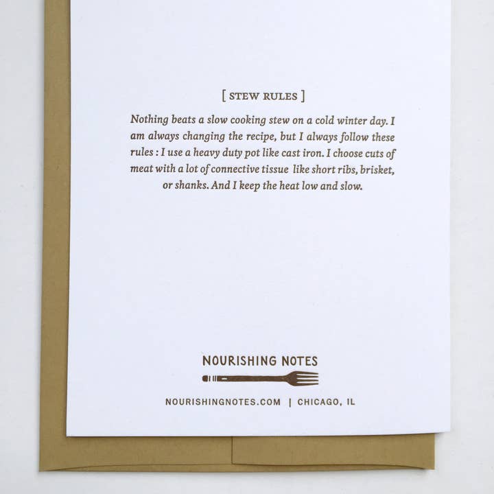 Nourishing Notes - Wholesale Birthday Card - Stew Birthday Card1