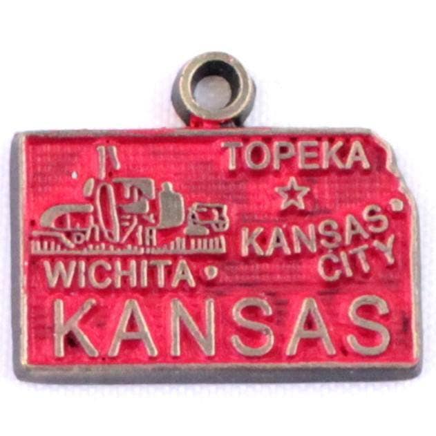 Gleeful Peacock - Wholesale Charm/Dangle Bracelet - Kansas State Charm Bracelet, Necklace, or Charm Only2