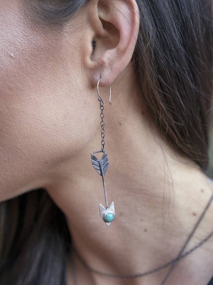 Pile kæde øreringe 2 1/2" for engroshandel hos Union Studio Metals