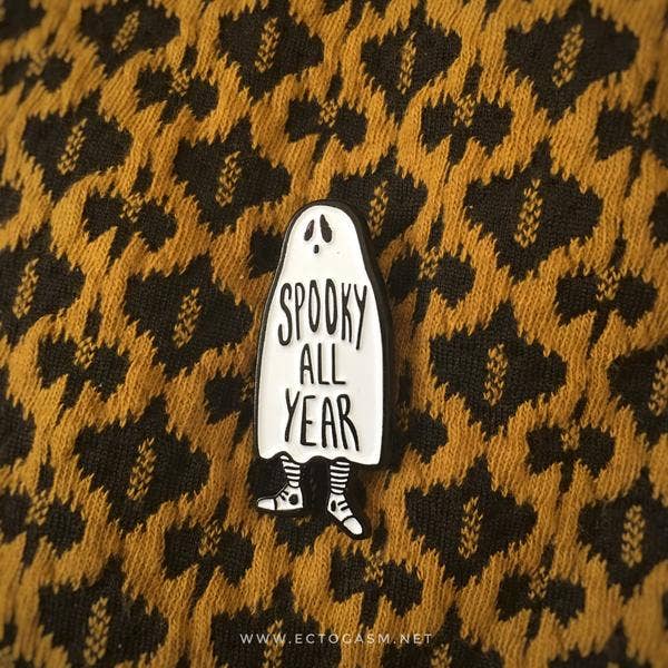 Ectogasm - Wholesale Lapel Pin/Button - Spooky All Year Ghost Enamel Pin for Halloween3
