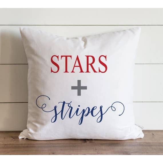 Funda de almohada de colores de estrellas y rayas para venta al por mayor de Porter Lane Home