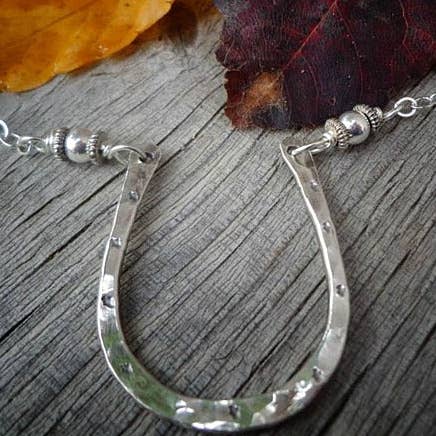 Simply Sterling Designs - Wholesale Pendant/Charm Necklace - Lucky Horseshoe Sterling Silver Necklace