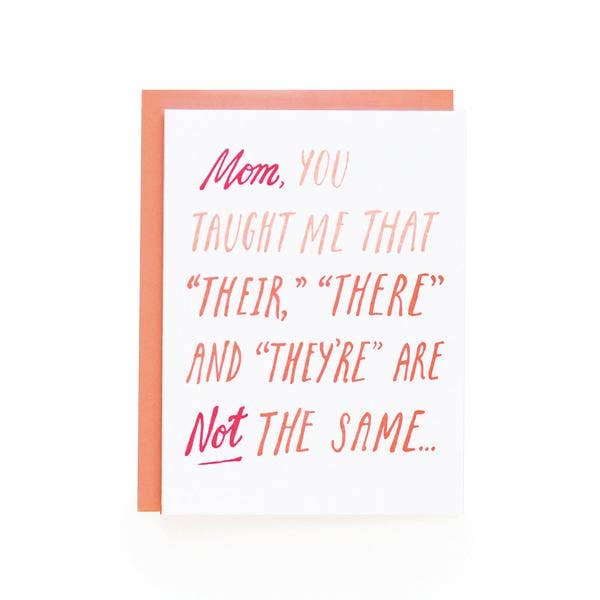 Wild Ink Press - Wholesale Mother's Day Card - Mom Grammar | Mother's Day Card