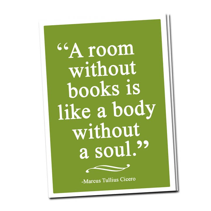 Fly Paper Products - Venta al por mayor Tarjetas de amistad - Tarjeta de felicitación de amistad con cita a Room Without Books