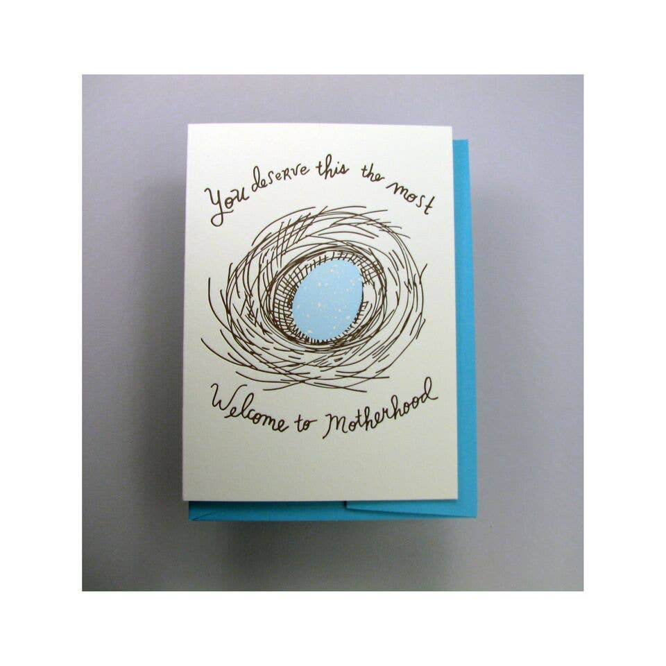 Wolf & Wren Press - Wholesale Baby Card - Motherhood Nest1