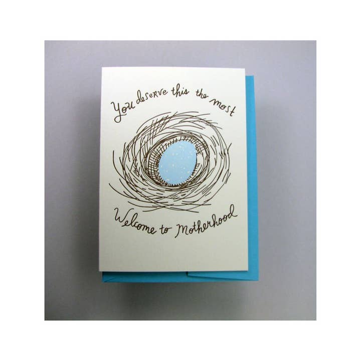 Wolf & Wren Press - Wholesale Baby Card - Motherhood Nest1