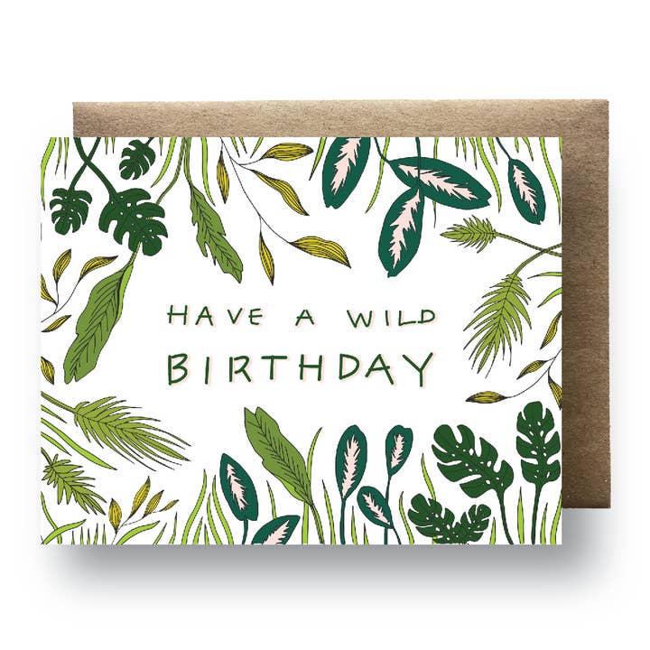 Wild HBD for wholesale by Maija Rebecca Hand Drawn