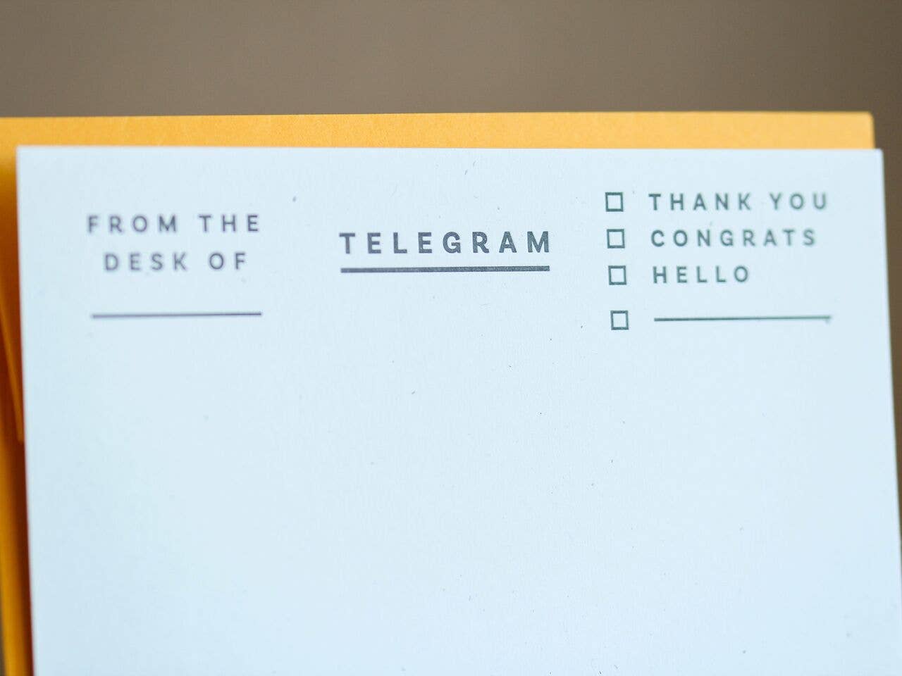 M.C. Pressure - Wholesale Stationery/Notecard Set - Telegram Stationery Set2