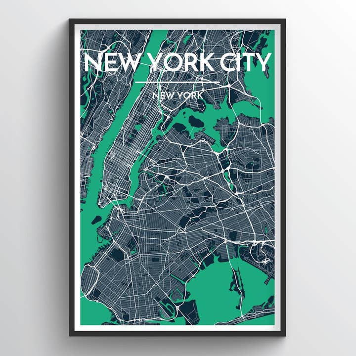 New York City Map for wholesale by Point Two Design Group