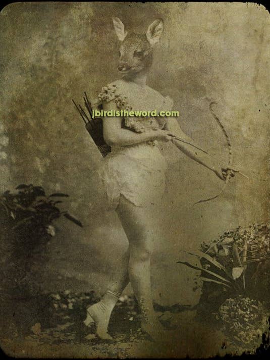 Cupid Fawn Print, Nature Lover, Goddess, Whimsy for wholesale by The Wild Oddisorium