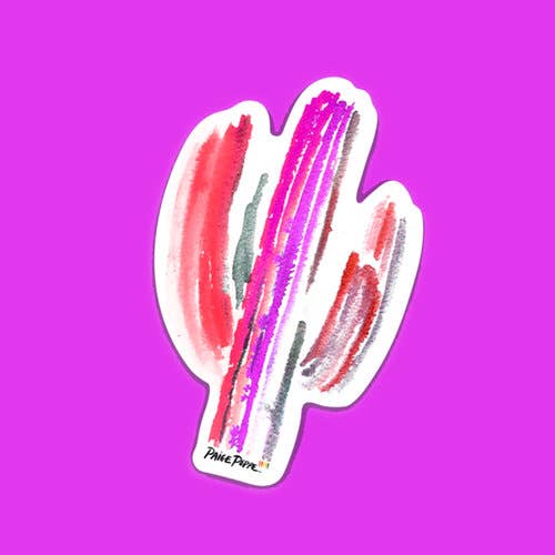 "Sweet Saguaro" Sticker for wholesale by Paige Poppe Art